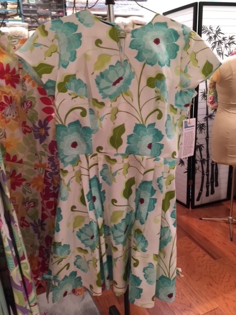 Floral Dress With Blue Flowers