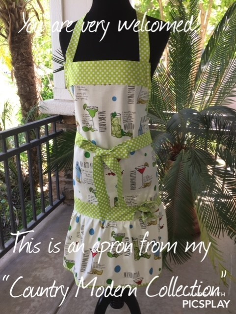 Apron with Modern Country Design